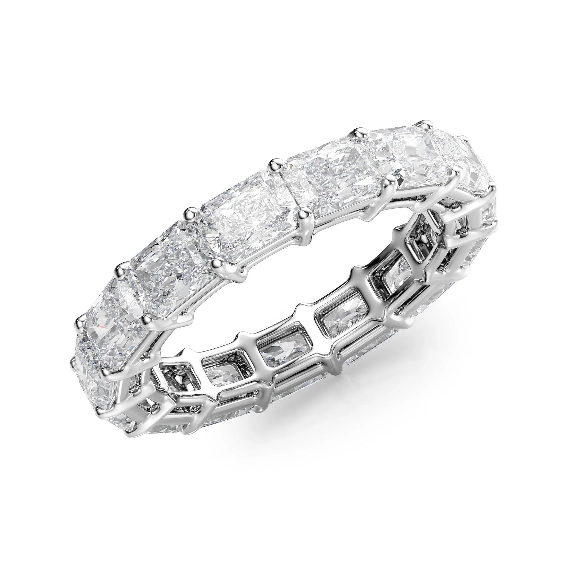 East West Radiant Lab Grown Diamond Eternity Band, EF Color, VS Clarity, IGI Certified Ring