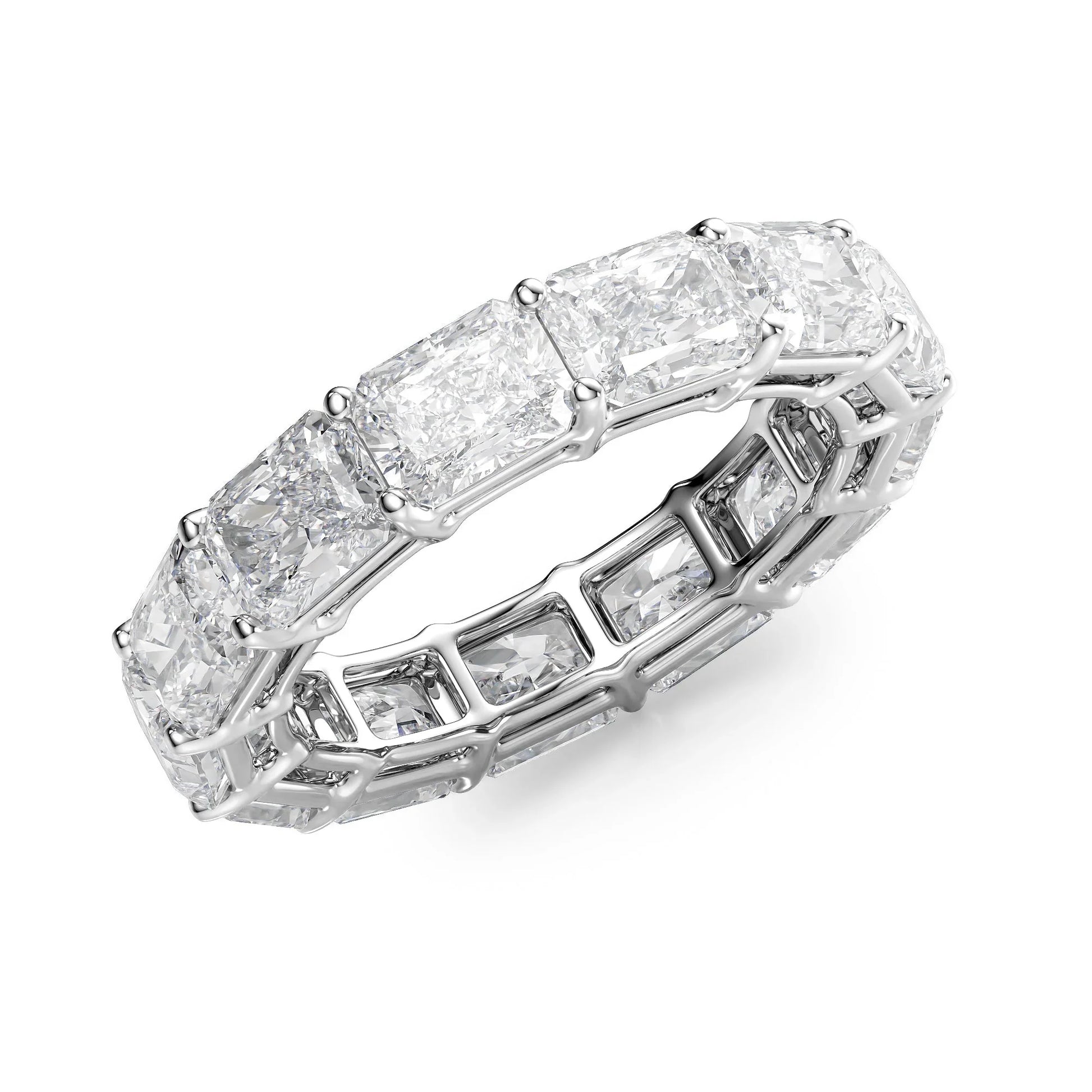 East West Radiant Lab Grown Diamond Eternity Band, EF Color, VS Clarity, IGI Certified Ring
