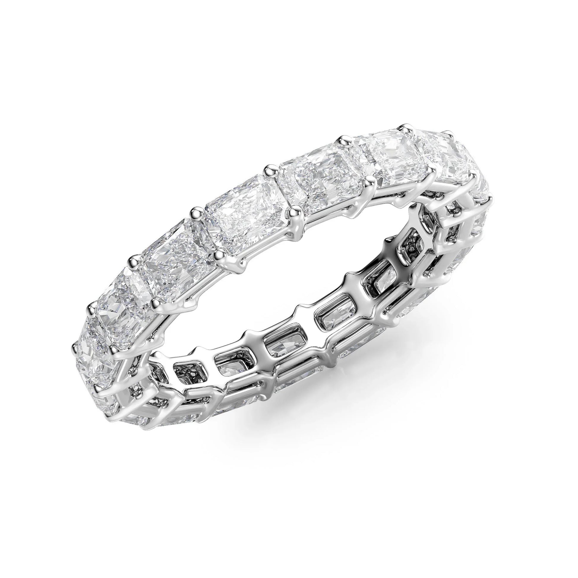 East West Radiant Lab Grown Diamond Eternity Band, EF Color, VS Clarity, IGI Certified Ring