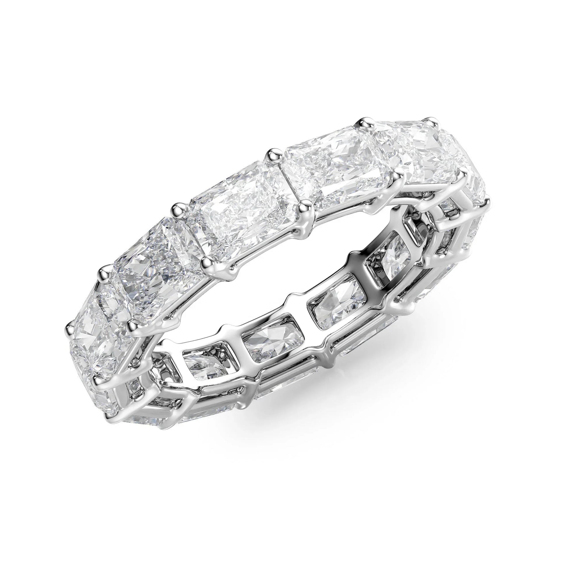 East West Radiant Lab Grown Diamond Eternity Band, EF Color, VS Clarity, IGI Certified Ring