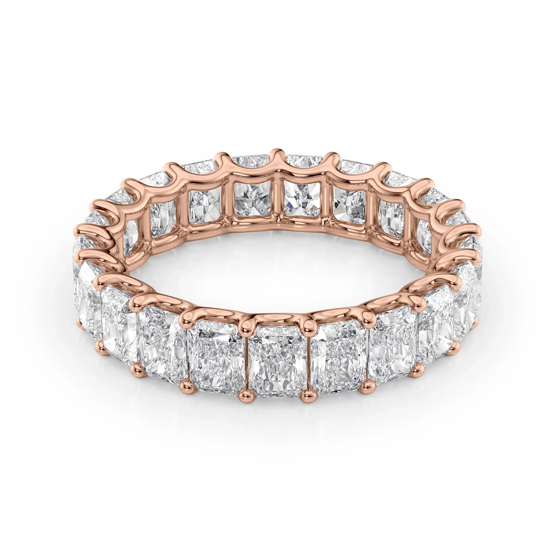 Radiant Lab Grown Diamond U Prong Eternity, EF Color , VS Clarity , IGI Certificate