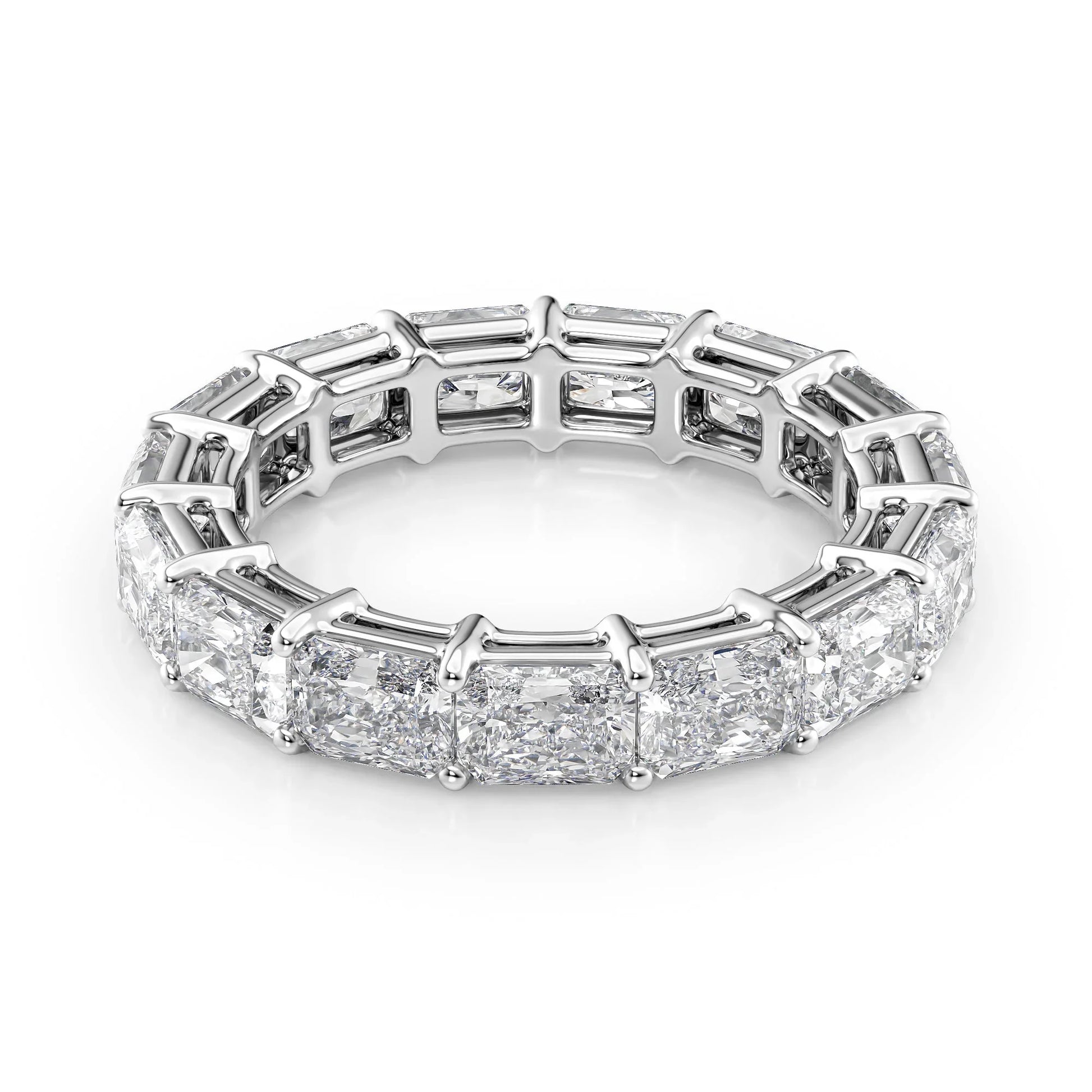 East West Radiant Lab Grown Diamond Eternity Band, EF Color, VS Clarity, IGI Certified Ring