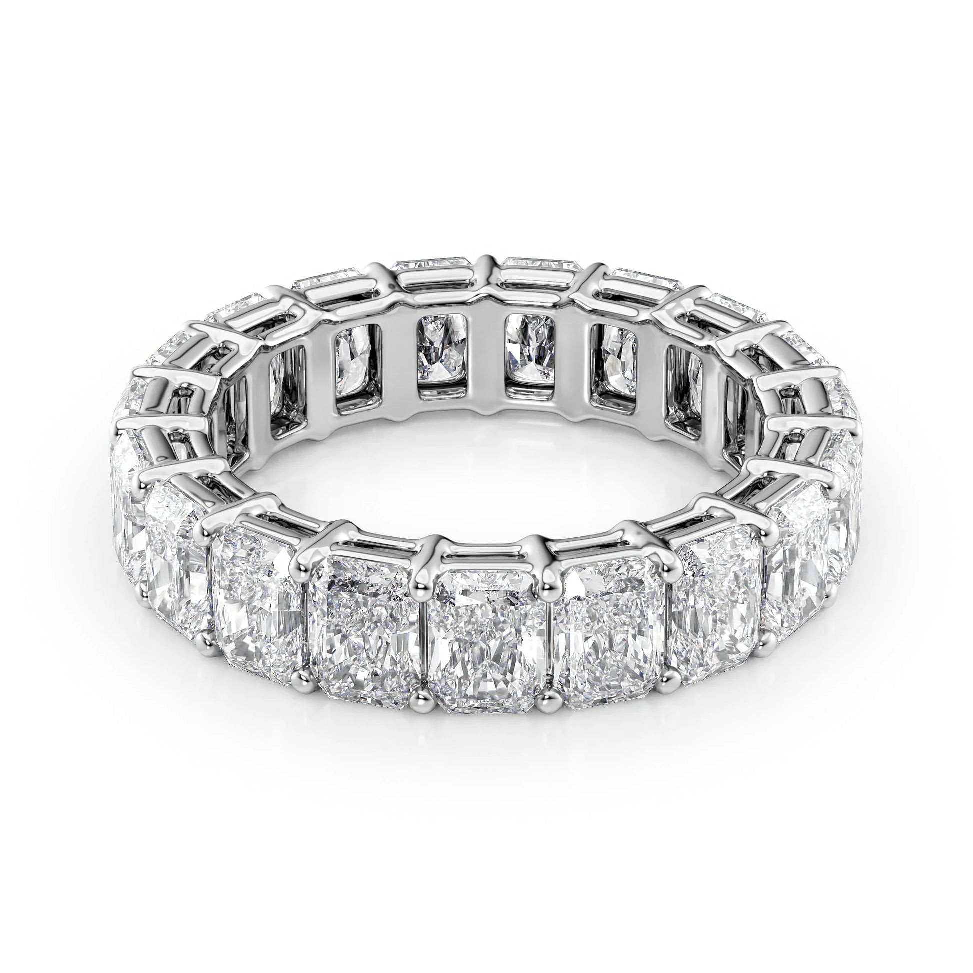 Radiant Lab Grown Diamond Eternity Band , EF Color , VS Clarity , IGI Certificate