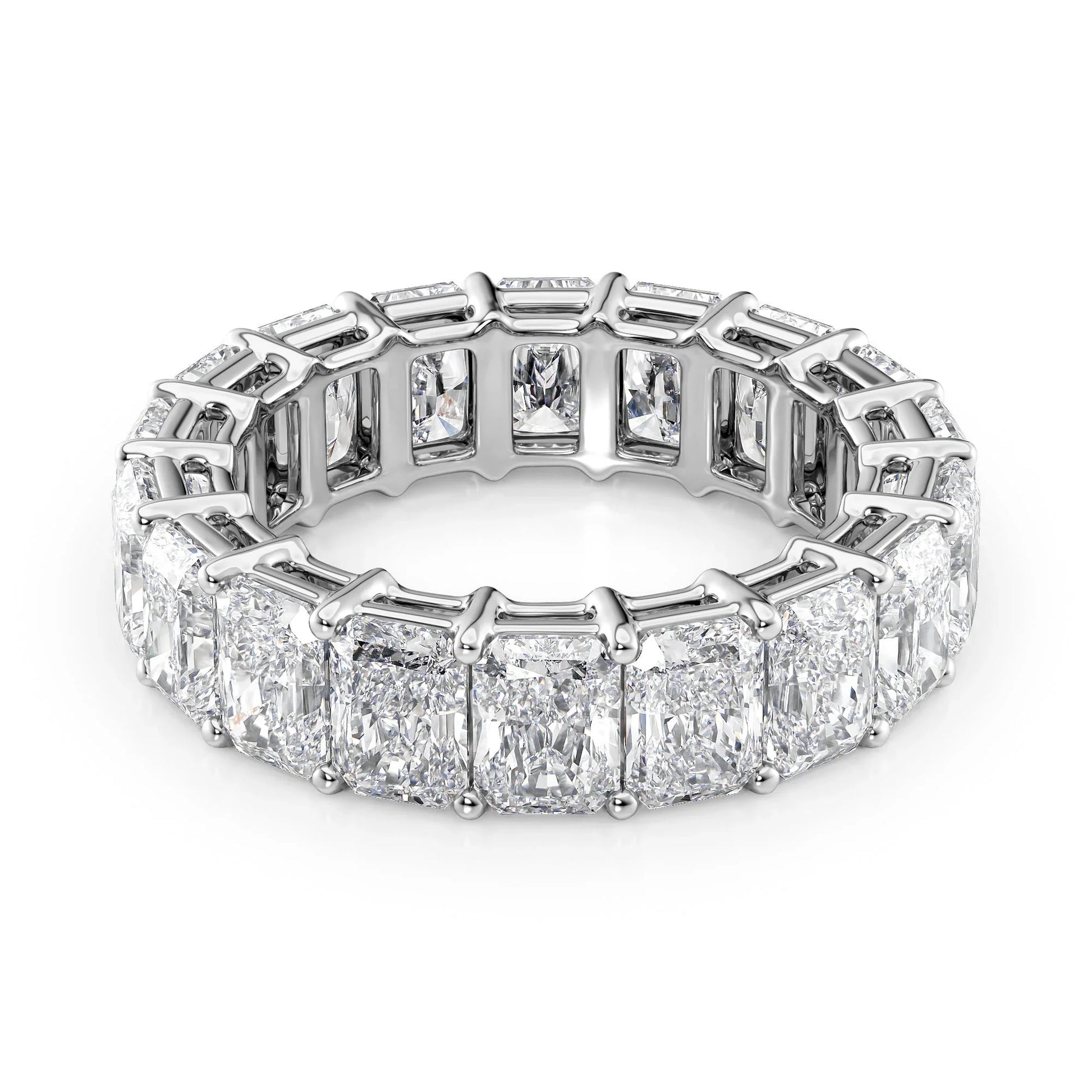 Radiant Lab Grown Diamond Eternity Band , EF Color , VS Clarity , IGI Certificate