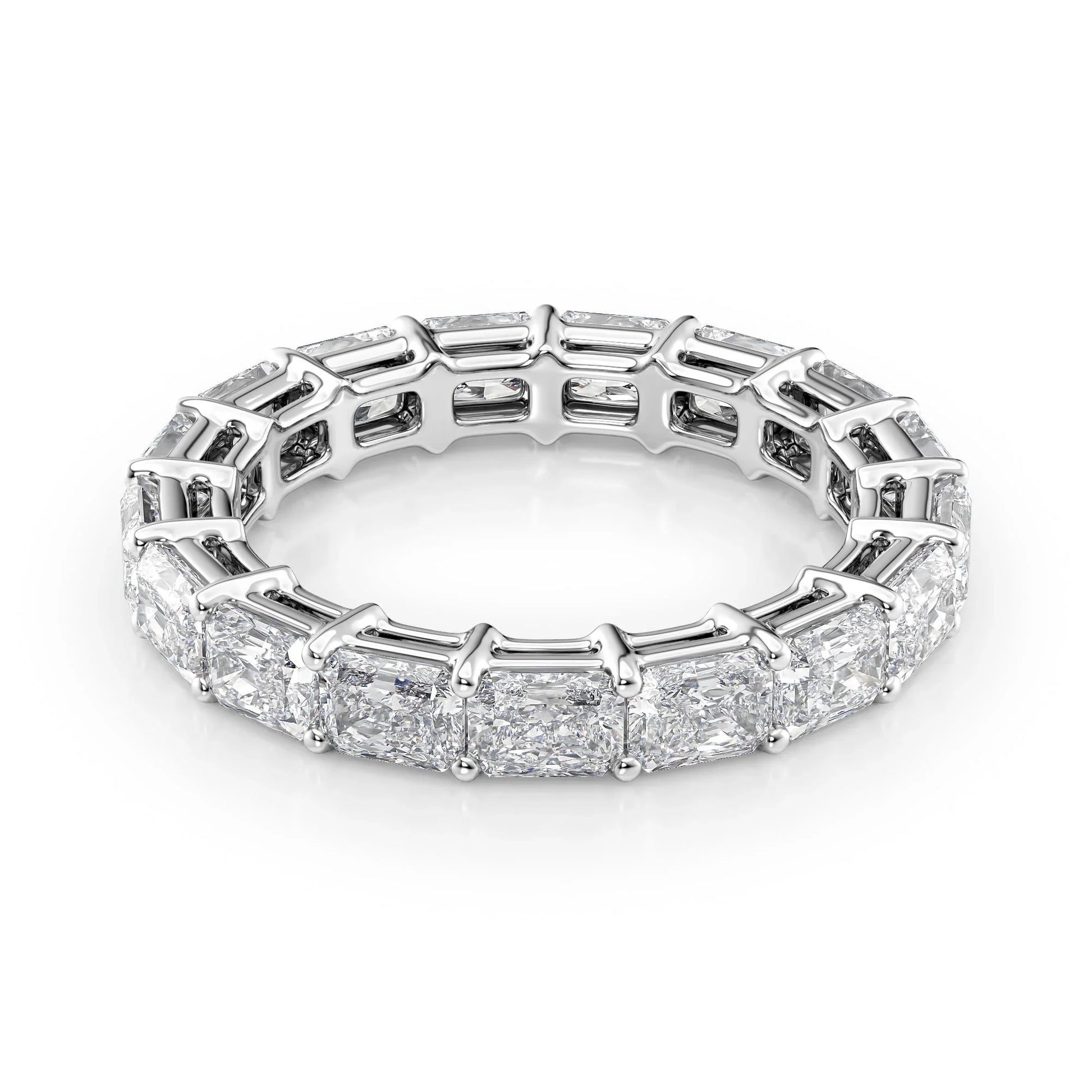 East West Radiant Lab Grown Diamond Eternity Band, EF Color, VS Clarity, IGI Certified Ring