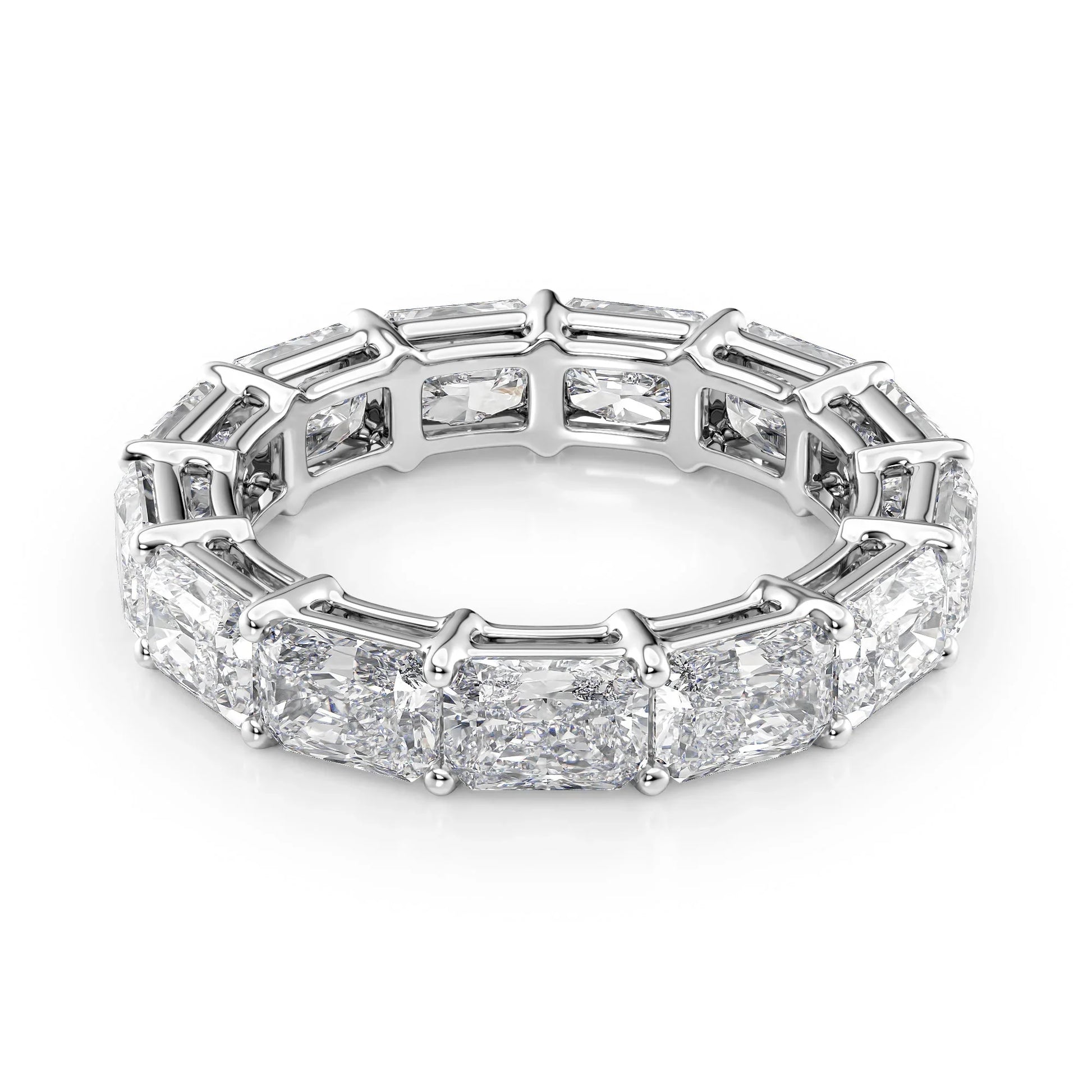 East West Radiant Lab Grown Diamond Eternity Band, EF Color, VS Clarity, IGI Certified Ring