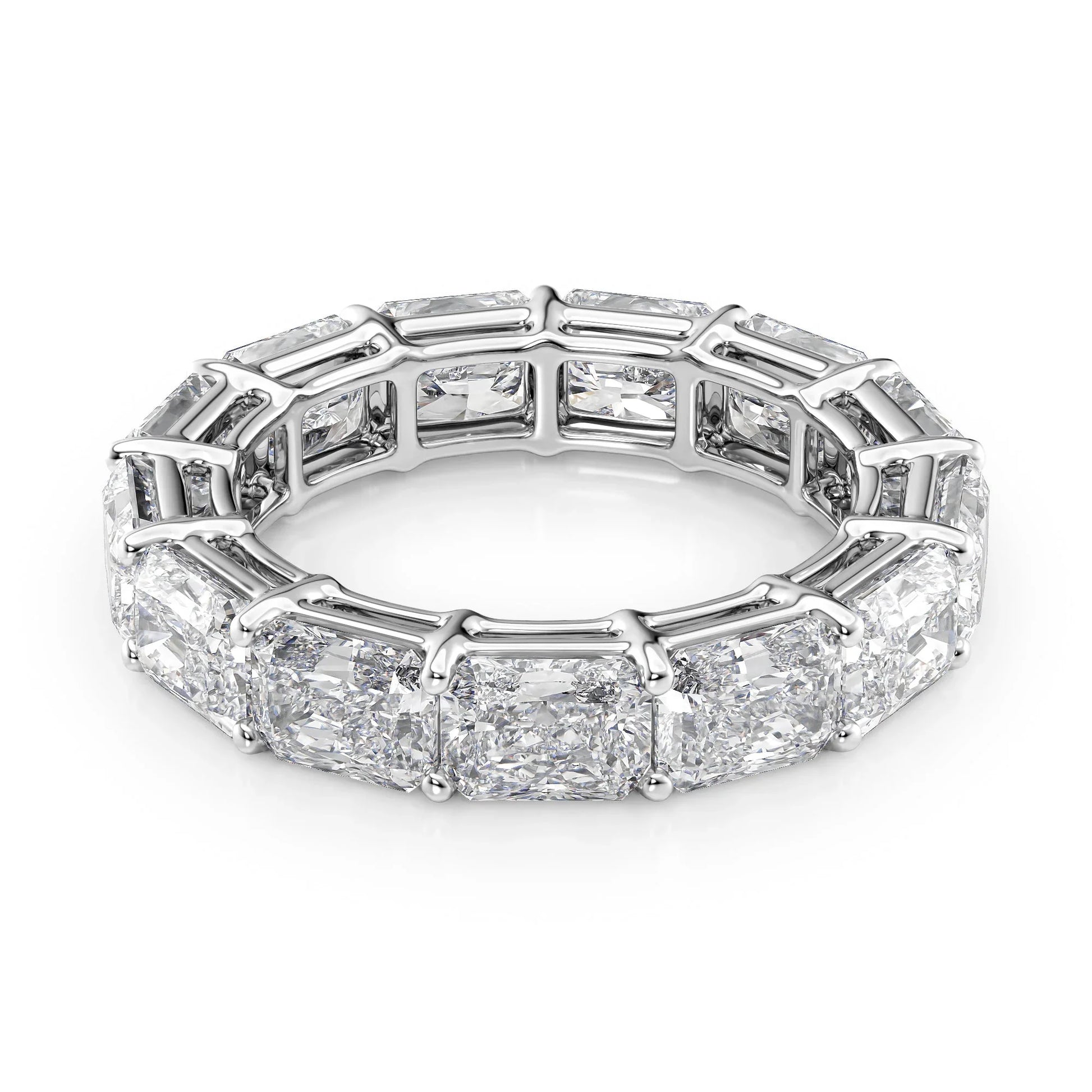 East West Radiant Lab Grown Diamond Eternity Band, EF Color, VS Clarity, IGI Certified Ring