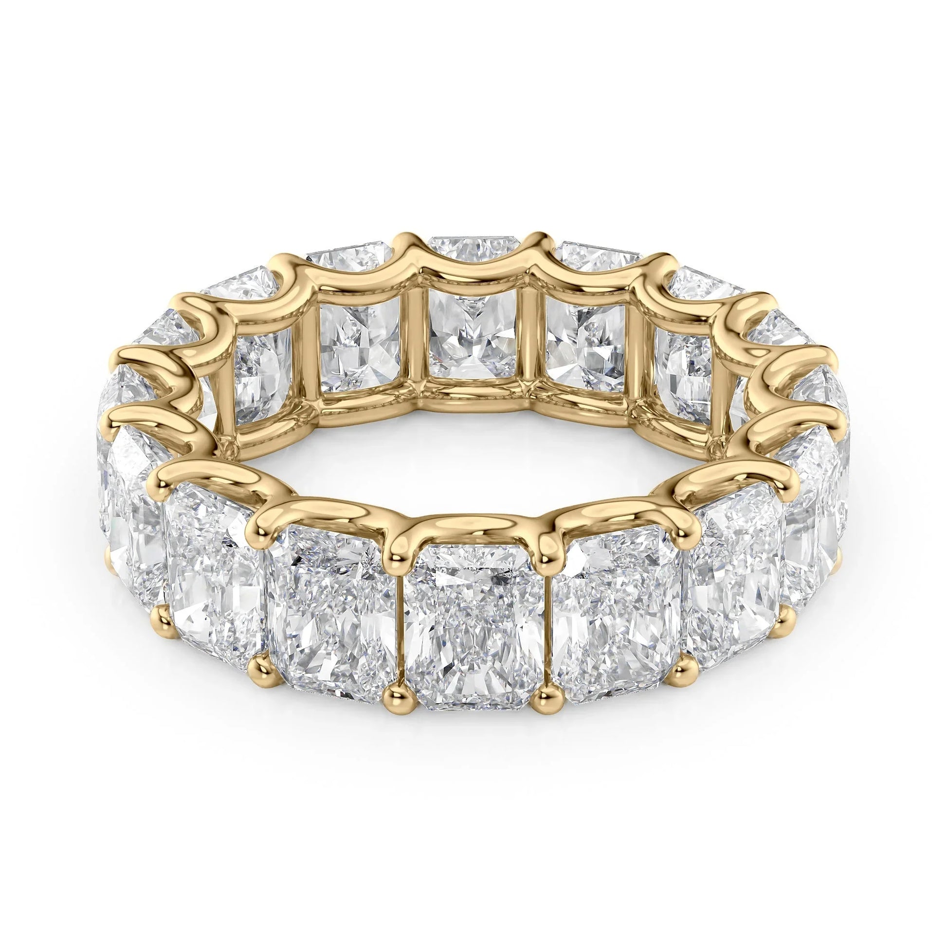 Radiant Lab Grown Diamond U Prong Eternity, EF Color , VS Clarity , IGI Certificate