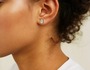 Rose :: womens pear shape diamond earrings eco friendly lab grown jewelry