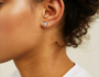 Rose:: heart shape halo lab grown diamond stud earrings brilliant sparkle premium craftsmanship IGI certified fine jewelry for women