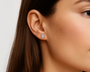 Yellow:: oval halo lab grown diamond stud earrings luxury bridal earrings with high brilliance sustainable diamond jewelry gift for her