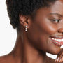 White|Rose :: luxury lab grown diamond drop earrings fancy multi shape stones white gold elegant statement jewelry