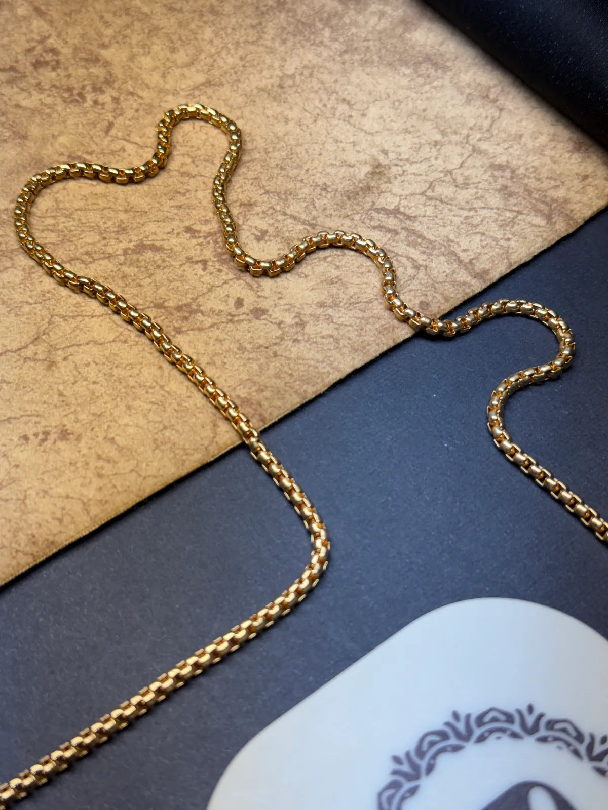 Stylish Fashionable Roll Chain For Men & Women Pack OF Micro Gold-Plated Br..