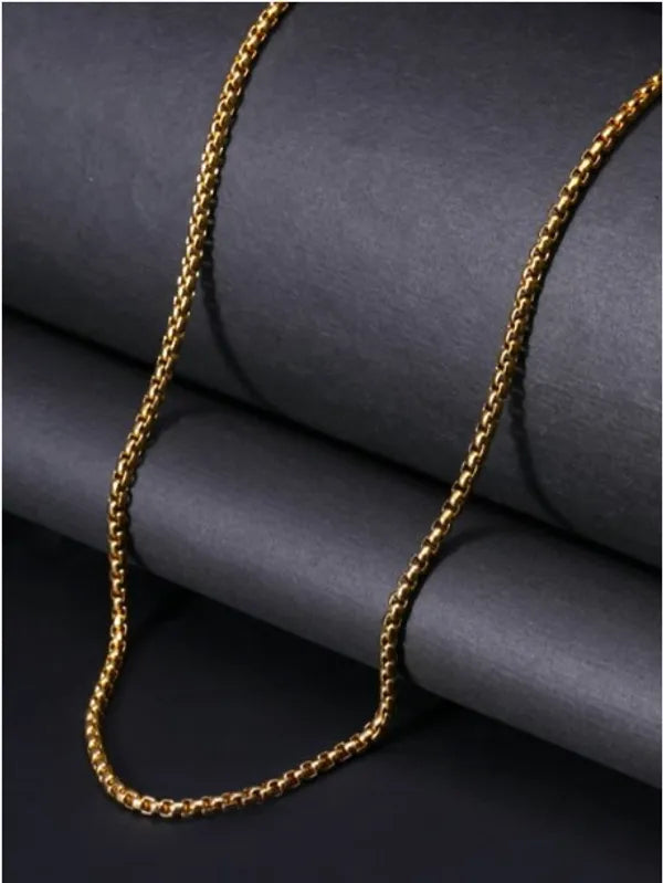 Stylish Fashionable Roll Chain For Men & Women Pack OF Micro Gold-Plated Br..