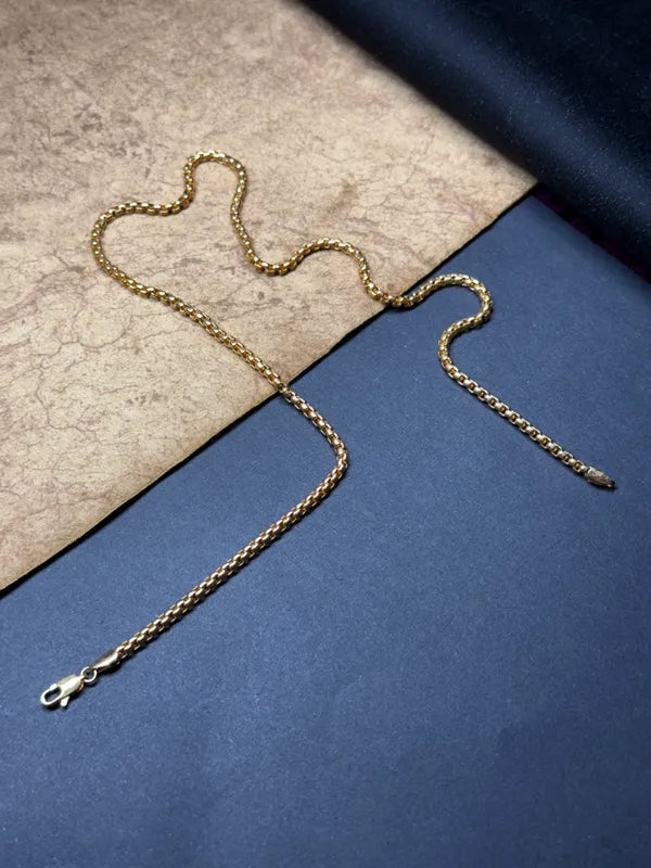 Stylish Fashionable Roll Chain For Men & Women Pack OF Micro Gold-Plated Br..