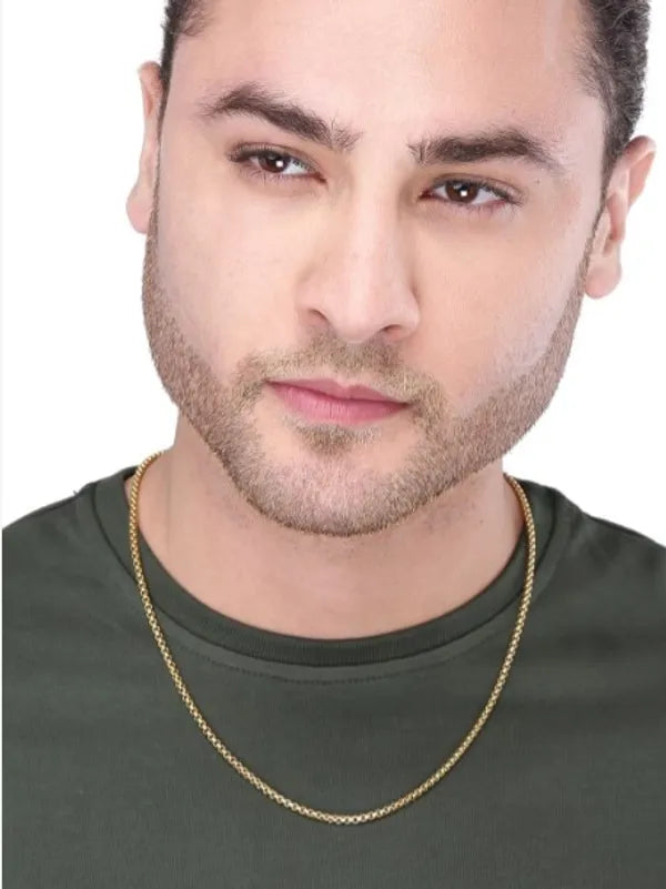 Stylish Fashionable Roll Chain For Men & Women Pack OF Micro Gold-Plated Br..