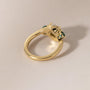 Common :: close up round three stone lab grown diamond ring brilliant sparkle engagement ring