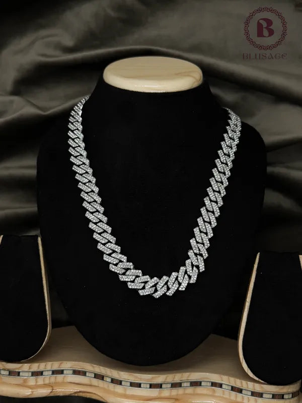 Thrillz Stunning Silver Chain For Men Boys Women Gift Jewellery Accoccesori