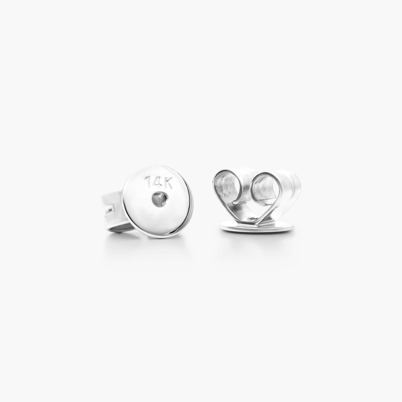 White :: minimalist petite lab grown diamond earrings drop style white gold clean refined jewelry
