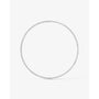 white :: statement round lab grown diamond necklace white gold