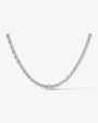 white :: oval lab grown diamond necklace IGI certified luxury collier