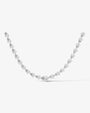 white :: pear lab grown diamond necklace IGI certified luxury collier
