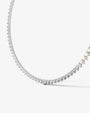 white :: heart lab grown diamond necklace IGI certified luxury collier