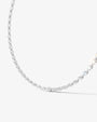 white :: marquise cut lab grown diamond rivière necklace two prong setting