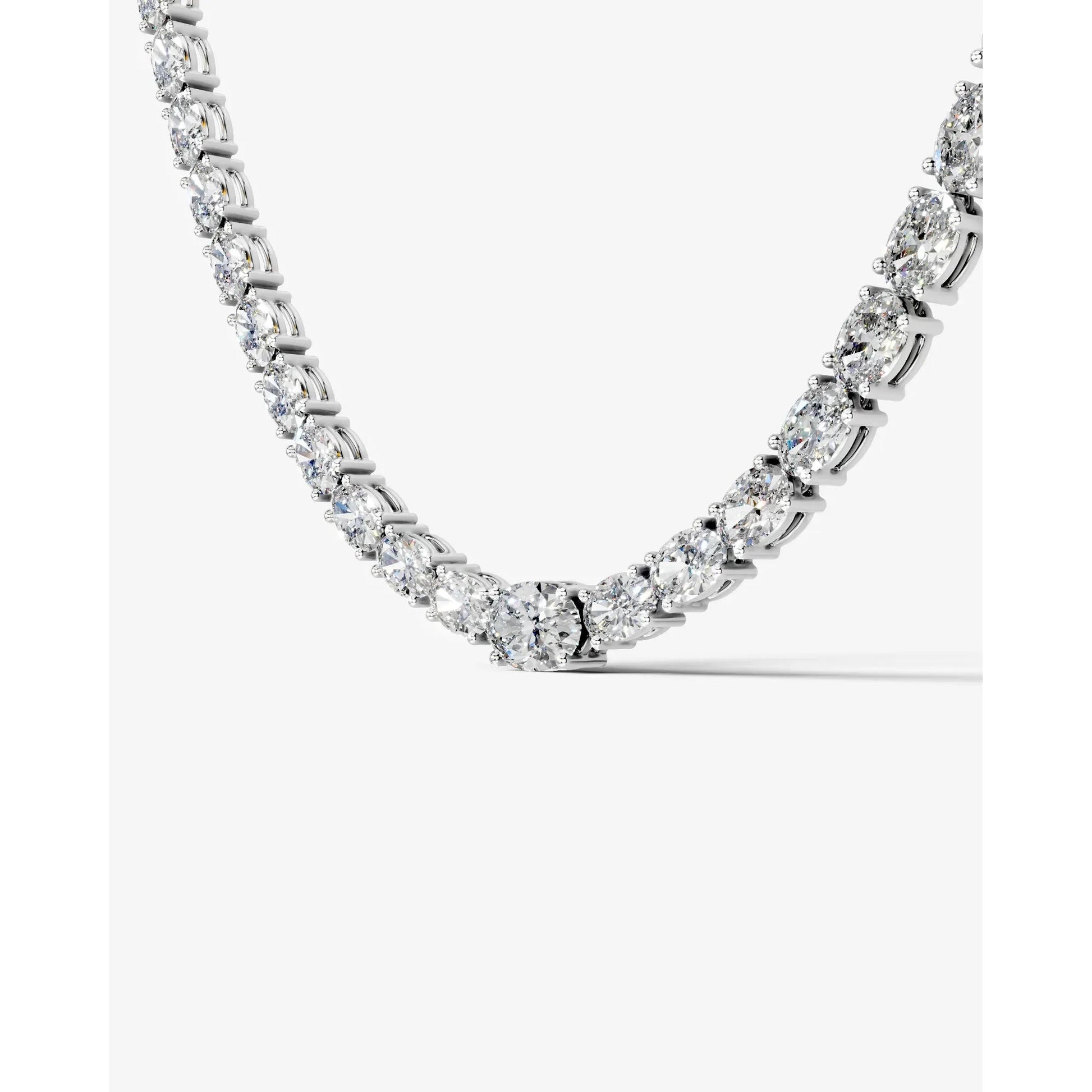white :: luxury round diamond necklace for women high jewelry design