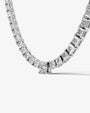 white :: luxury princess diamond necklace for women high jewelry design
