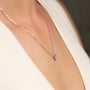 white :: sleek white gold fine jewelry pendant featuring IGI certified lab diamond