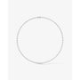 white :: statement pear lab grown diamond necklace white gold