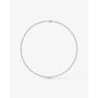 white :: statement princess lab grown diamond necklace white gold