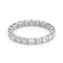 White :: Zenorique 2ct round u prong lab grown diamond eternity ring IGI certified white gold wedding band