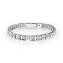 white :: 4.5 carat chocolate style round lab grown diamond tennis bracelet IGI certified