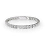 white :: 3 carat chocolate style round lab grown diamond tennis bracelet IGI certified