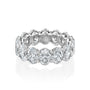 White :: Norentia 7ct oval lab grown diamond eternity ring IGI certified white gold ultra luxury wedding band