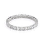 White :: Zenorique 1.2ct round u prong lab grown diamond eternity ring IGI certified white gold wedding band