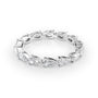 White :: Orvellae 1.5ct pear east west lab grown diamond eternity ring IGI certified white gold wedding band