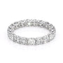 White :: Zenorique 2.5ct round u prong lab grown diamond eternity ring IGI certified white gold wedding band