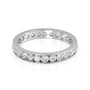White :: Seraviquea 1.2ct round channel lab grown diamond eternity ring IGI certified white gold