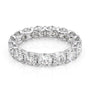 White :: Zenorique 4.5ct round u prong lab grown diamond eternity ring IGI certified white gold ultra luxury wedding band
