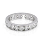 White :: Seraviquea 2ct round channel lab grown diamond eternity ring IGI certified white gold