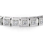 white :: 2ct round lab grown diamond tennis bracelet chocolate design four prong setting