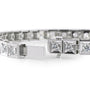 white :: 3 carat IGI certified round diamond bracelet chocolate style lab grown