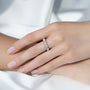White :: premium 3ct pear east west lab grown diamond eternity ring white gold high luxury band