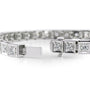 white :: 2 carat IGI certified round diamond bracelet chocolate style lab grown