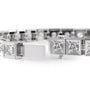 white :: 4.5 carat IGI certified round diamond bracelet chocolate style lab grown