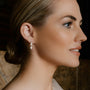 Common :: lab grown diamond drop earrings pear and emerald cut combination white gold refined luxury jewelry
