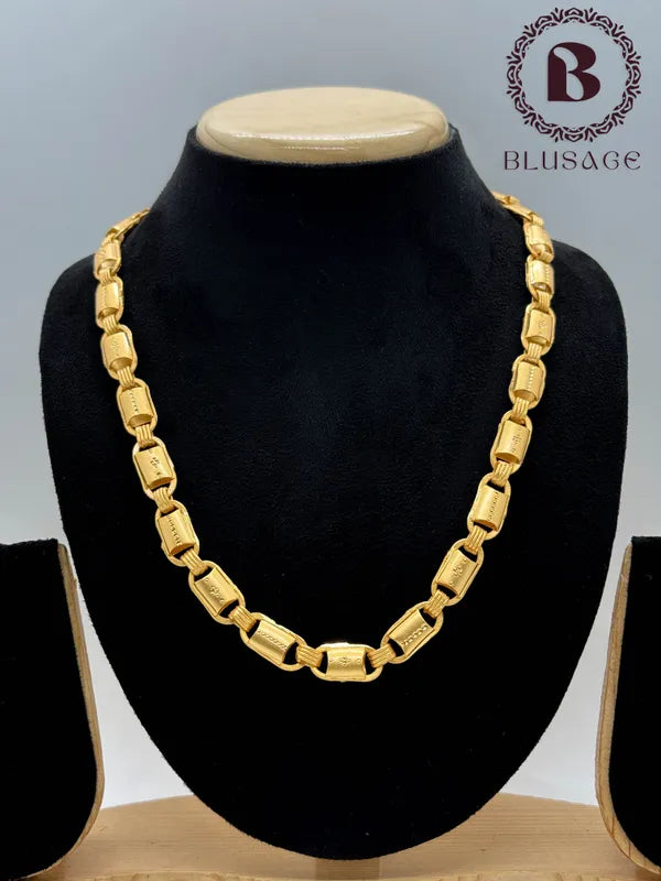 Fashion Frill High Gold Neck Waterproof Chain For Boys & Mens